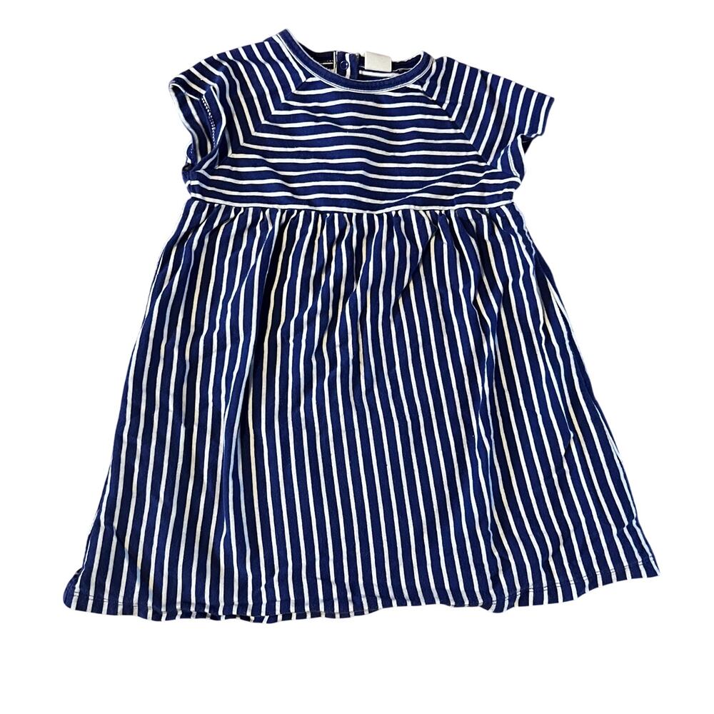 ❤️ 3/$25 Tucker and Tate Blue & White Striped Dress Matching Bloomers Set | 18m